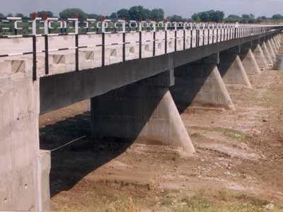 Major Bridge on River Godavari Near Village Pohner