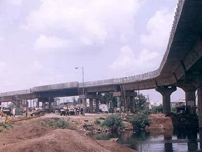 Railway Flyover Bridge in Jalna City