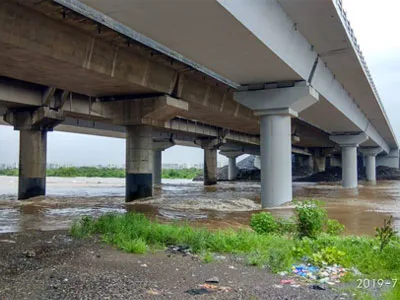 TWO BRIDGES ON GADHI CREEK, KALAMBOLI