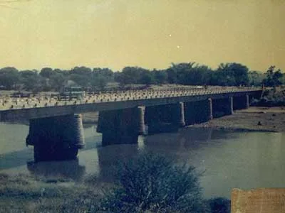 Bridge ac Krishna River Near Village Nandgaon