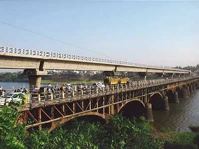 Major Bridge Across River Krishna at Karad